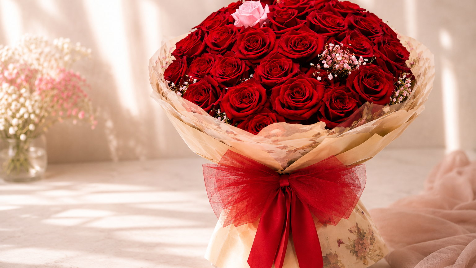 Rose rosse confezionate a mano da Gargiulo Fiori, fioraio di Napoli specializzato in box di fiori con consegna a domicilio